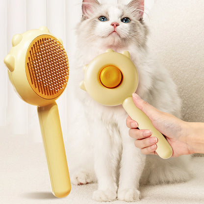 Pet Magic Grooming Comb – Self-Cleaning Hair Removal Brush for Cats & Dogs